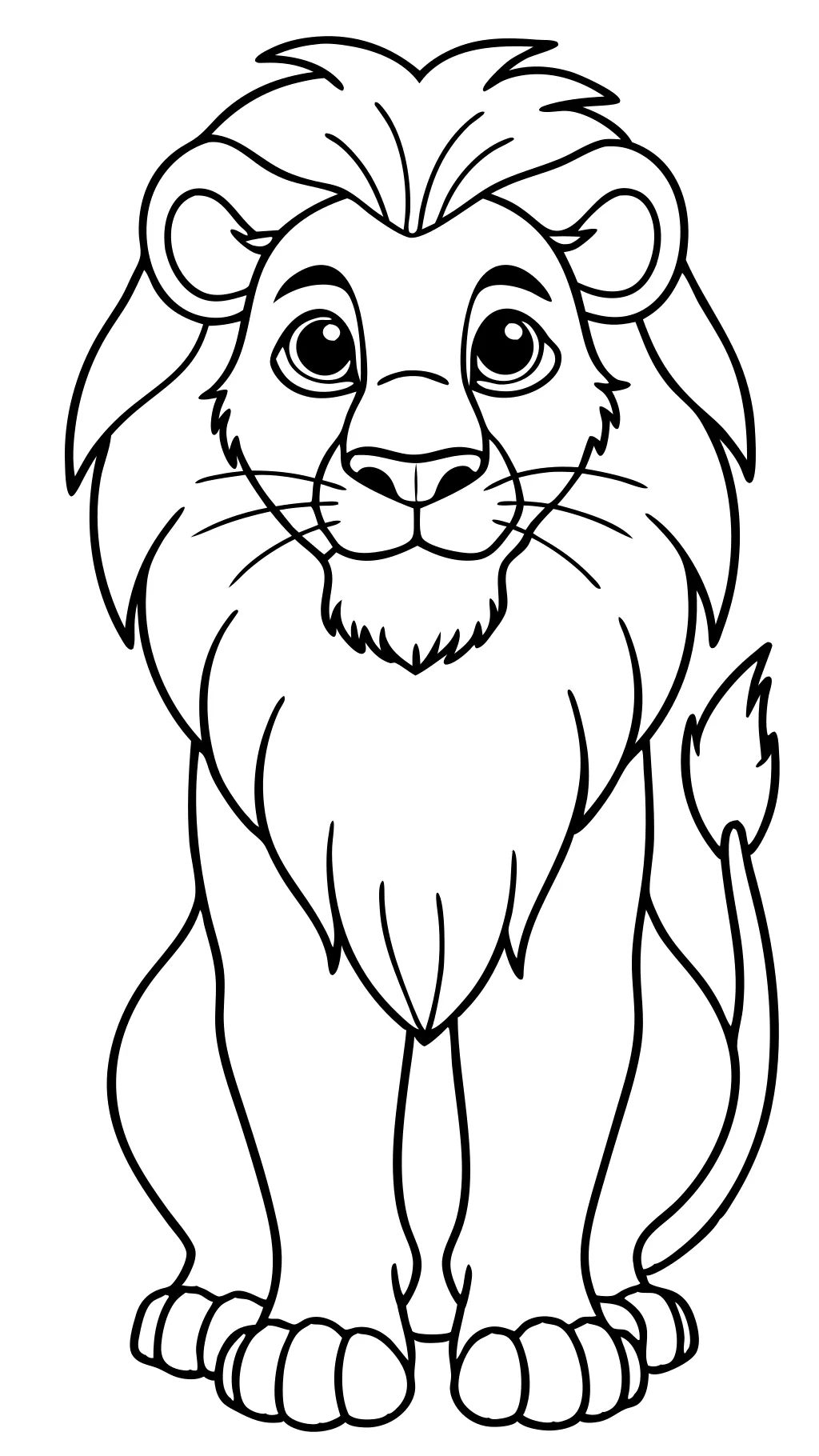 coloriage de lion king imprimable